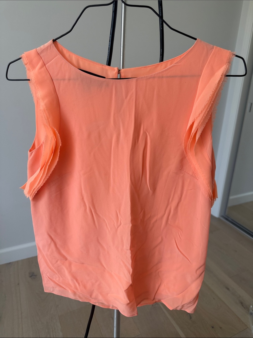 Ted Baker Peach Sleeveless Ruffle-Trim Camisole